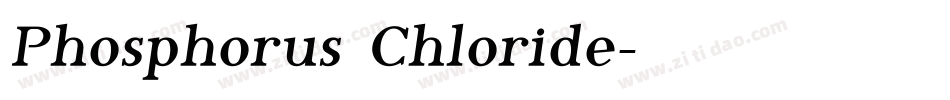 Phosphorus Chloride字体转换